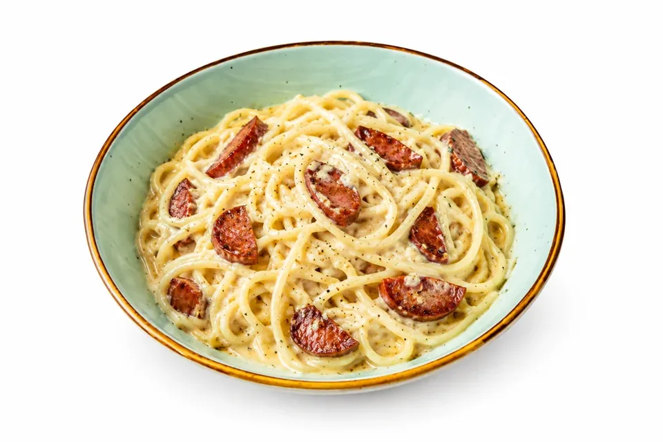 Spaghetti Carbonara mit Sucuk